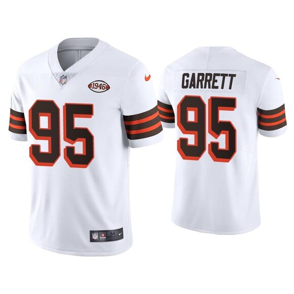 Mens Youths Kids Womens 95 Myles Garrett White Stitched Jersey - Picture 2 of 2